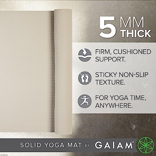 Gaiam Premium 5mm Non-Slip Yoga Mat - Image 2
