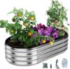 ZFHgarden Galvanized Raised Garden Bed Kit, 4x2x1ft