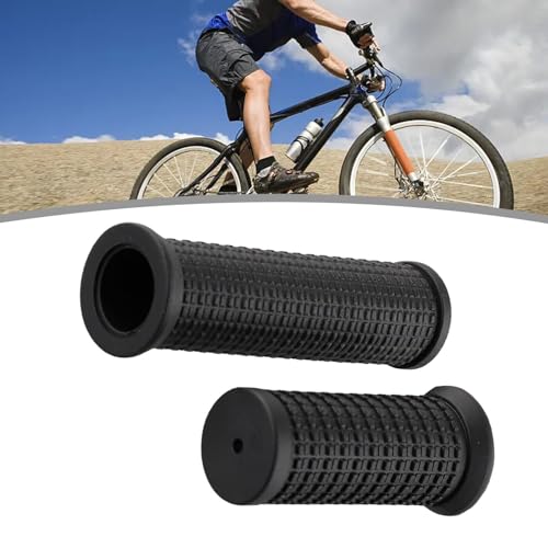 GANPUB 2Pcs Black Soft Rubber Bike Grips - Image 4