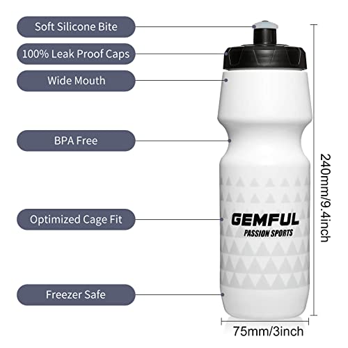 GEMFUL Biking BPA Free Water Bottle 24oz - Image 3