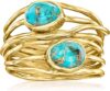 Ross-Simons Gemstone Highway Ring in 18kt Gold
