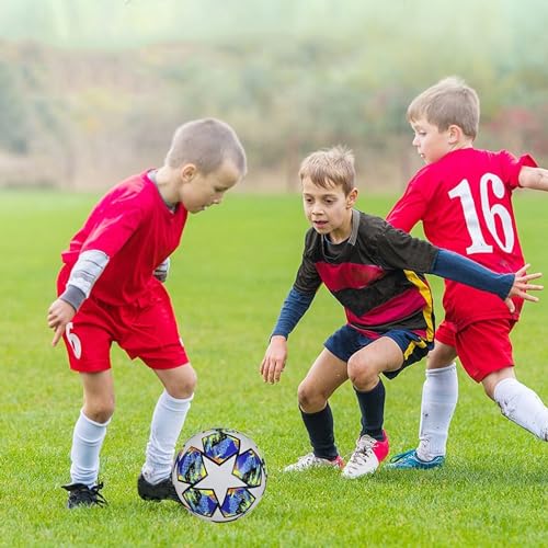 Generic Champions League Soccer Ball, Blue, Size 5 - Image 2
