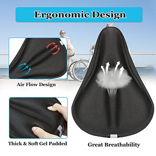 Geronmine Padded Gel Bike Seat Cover - Image 4
