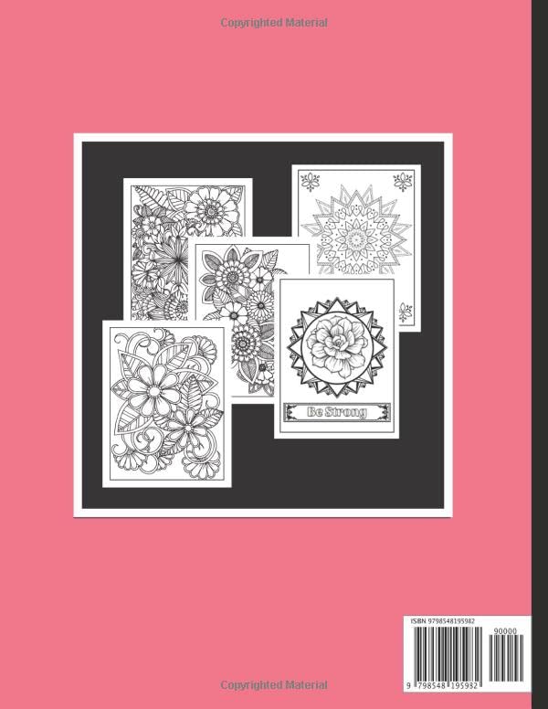 Get Well Soon Flowers & Mandalas Coloring Book - Image 2