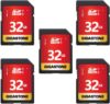 Gigastone 32GB 5-Pack SDHC Memory Cards