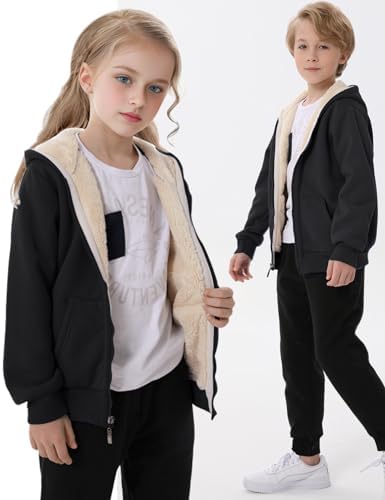 Gihuo Unisex Winter Sherpa Lined Fleece Jacket - Image 4