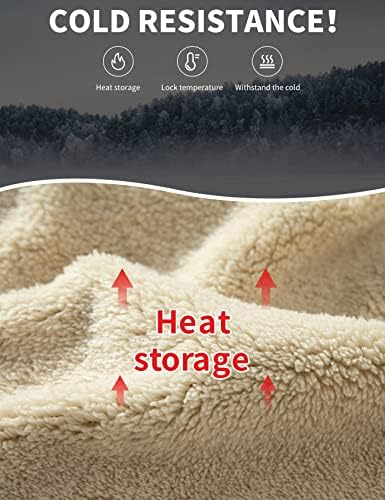 Gihuo Unisex Winter Sherpa Lined Fleece Jacket - Image 2