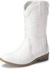 DREAM PAIRS Cowgirl Western Mid Calf Boots