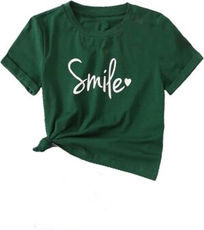 SHENHE Graphic Letter Print T-Shirt