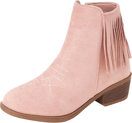 bebe Microsuede Western Boots with Fringe