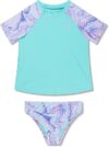 Speedo Printed Rash Guard Swim Set