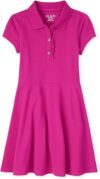 The Children’s Place Short Sleeve Ruffle Polo Dress