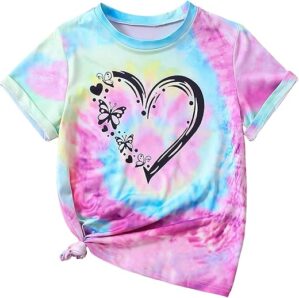 SHENHE Tie Dye Graphic Print Tee