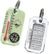Sun Company Glow-in-Dark Zipper Pull Compass & Thermometer