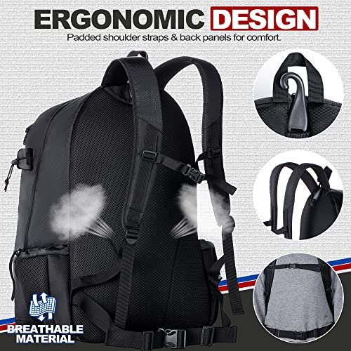 GoHimal Extra Large Lacrosse Backpack with Stick Holder - Image 5