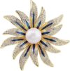 Yeap Yeap Gold Pearl Flower Brooch