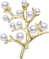 TIMELESS. PEARL Golden Tree Of Life Brooch
