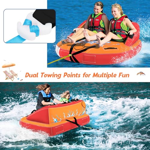Goplus Sofa Style Inflatable Towable Tubes for Boating - Image 2