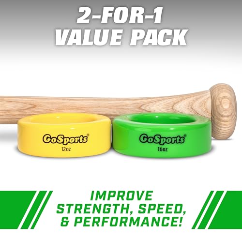 GoSports Baseball and Softball Bat Weights - 2 Pack - Image 3