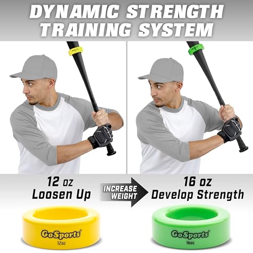 GoSports Baseball and Softball Bat Weights - 2 Pack - Image 2