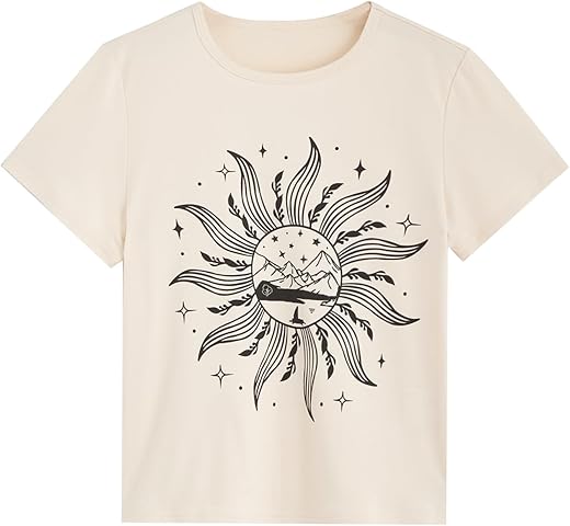 SOLY HUX Graphic Floral Print T-Shirt
