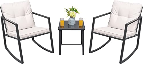 Greesum 3-Piece Wicker Rocking Bistro Set - Image 3