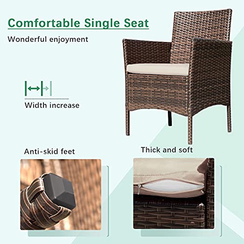 Greesum 4-Piece Outdoor Wicker Furniture Set - Image 5