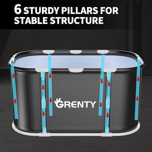 GRENTY Foldable 130 GAL Ultra Large Ice Bath Tub - Image 5