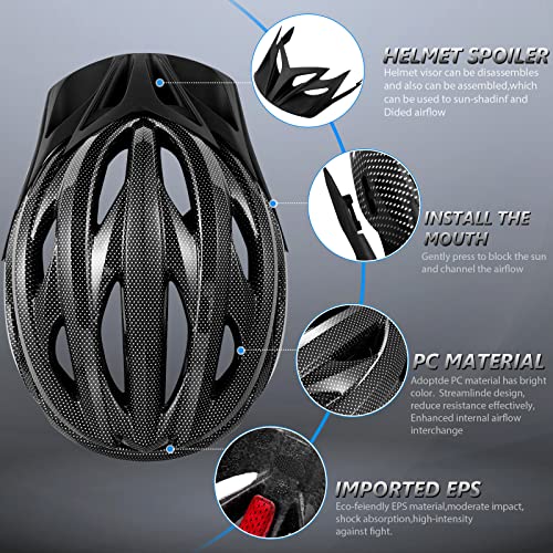 Gudook Lightweight Adjustable Bike Helmet with Visor - Image 5