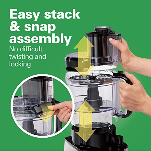 Hamilton Beach 12-Cup Food Processor, Stainless Steel Blades - Image 2