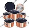 Nuwave Healthy Blue Ceramic Nonstick Cookware Set