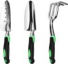 ZUZUAN Heavy Duty 3-Piece Gardening Tool Set