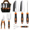 CHRYZTAL Heavy Duty Stainless Steel Garden Tool Set