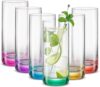 JoyJolt Highball Glasses Set, 6 Tall, 13oz