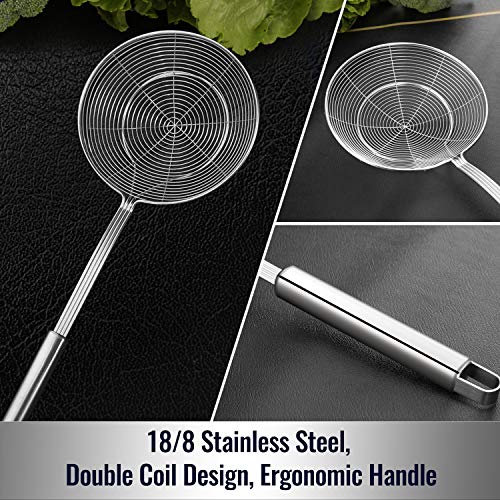 HIWARE Stainless Steel Spider Strainer Ladle, 5.4 Inch - Image 3