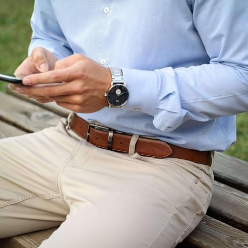 HoffeBelts Men's Handmade Leather Belt - Image 3