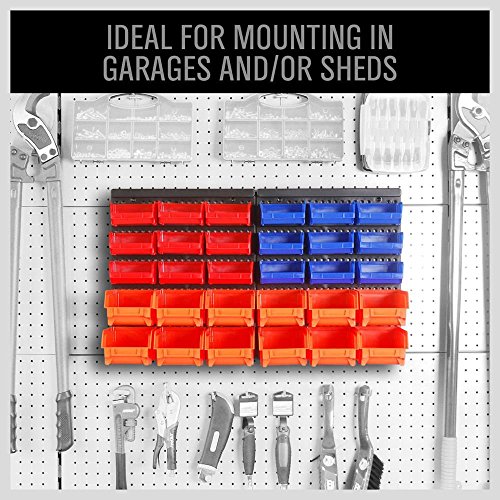 HORUSDY Wall Mounted Storage Bins Organizer - Image 3