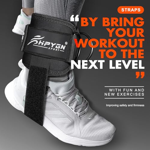 HPYGN Adjustable Padded Ankle Straps for Workouts - Image 4