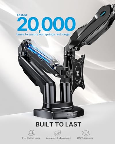 HUANUO Dual Monitor Stand - Adjustable Vesa Mount - Image 5