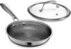 HexClad Hybrid Nonstick 8-Inch Fry Pan with Lid