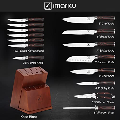 imarku 16-Piece Premium Kitchen Knife Set - Image 3