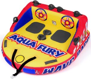MewVeer Inflatable Towable Tube for Boating