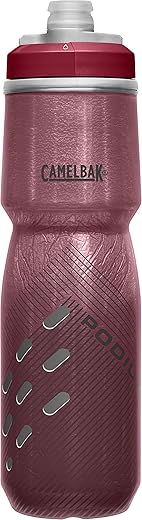 CamelBak Insulated Bike Water Bottle, 24oz, Burgundy
