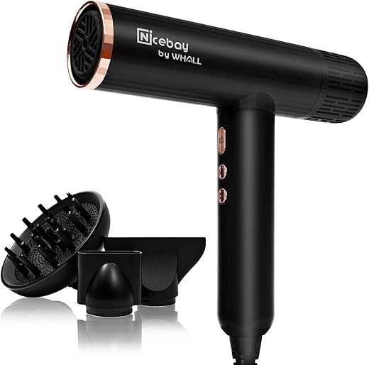 Nicebay Ionic Hair Dryer, 110000RPM Professional