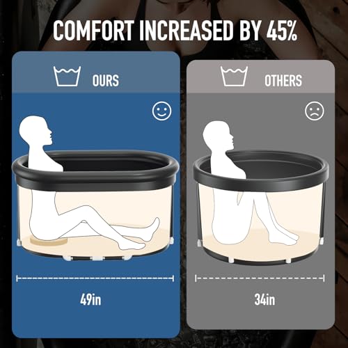 ISIDO XXL Portable Oval Ice Bath Tub - Image 3