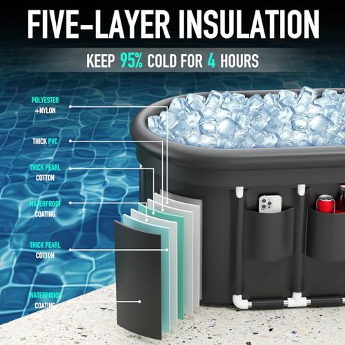 ISIDO XXL Portable Oval Ice Bath Tub - Image 4