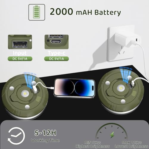 iToncs Waterproof Camping String Lights with 8 Modes - Image 4