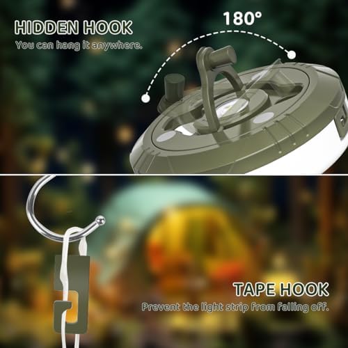 iToncs Waterproof Camping String Lights with 8 Modes - Image 5