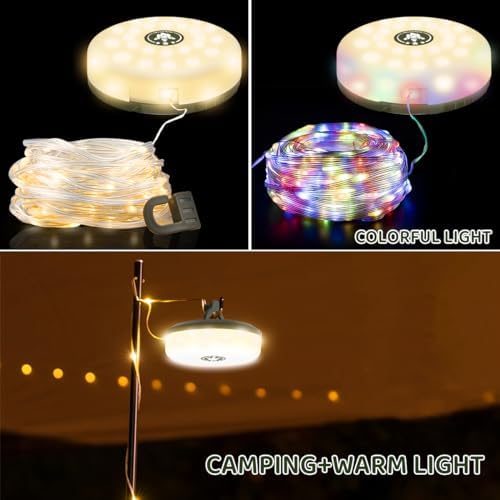 iToncs Waterproof Camping String Lights with 8 Modes - Image 2