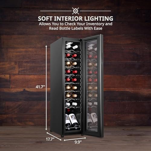 Ivation 18 Bottle Compressor Wine Cooler with Lock - Image 3